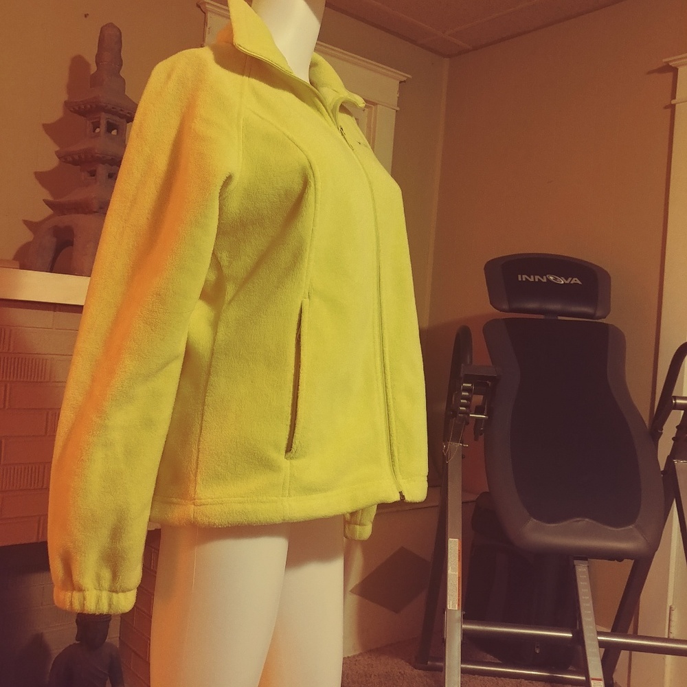 Yellow Columbia zip up